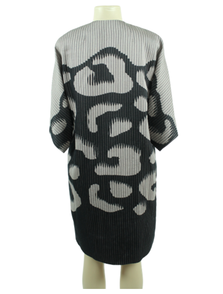 Escada Knee-Length Collarless Topper Coat - eKlozet Luxury Consignment