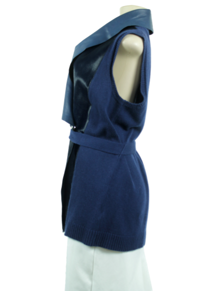 Lafayette 148 Leather Vest - eKlozet Luxury Consignment