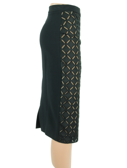 Roland Mouret Laser Cut Sitona Pencil Skirt - eKlozet Luxury Consignment