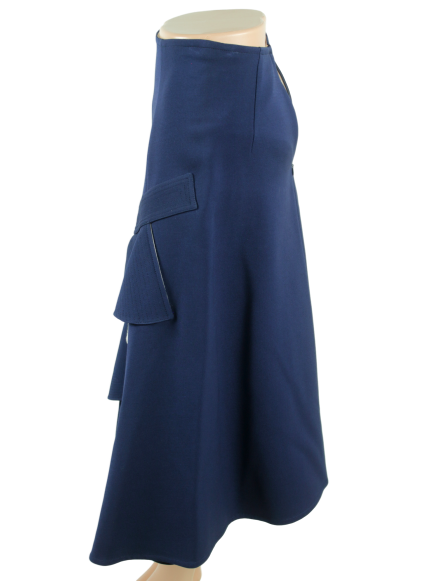 CELINE Ruffle-Trimmed Midi Skirt w/ Tags - eKlozet Luxury Consignment