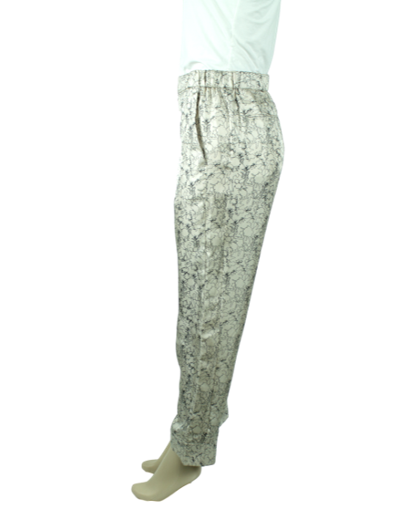 JOIE Printed Silk Mid-Rise Pants - eKlozet Luxury Consignment