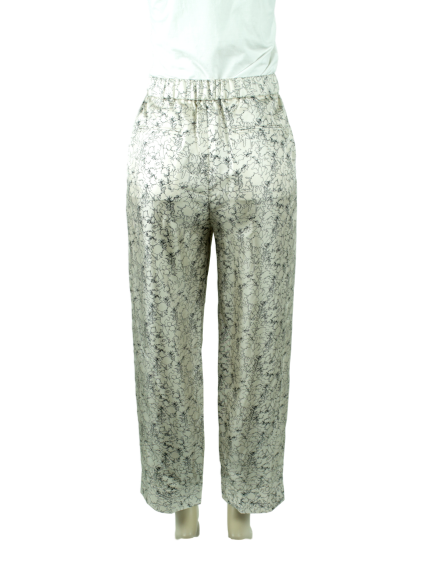 JOIE Printed Silk Mid-Rise Pants - eKlozet Luxury Consignment