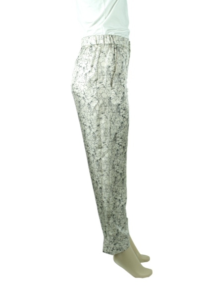 JOIE Printed Silk Mid-Rise Pants - eKlozet Luxury Consignment