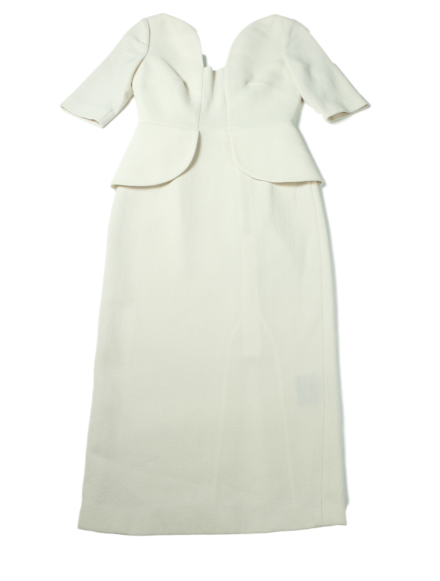 ROLAND MOURET Sculpted Knee-Length Dress w/ Tags - eKlozet Luxury Consignment