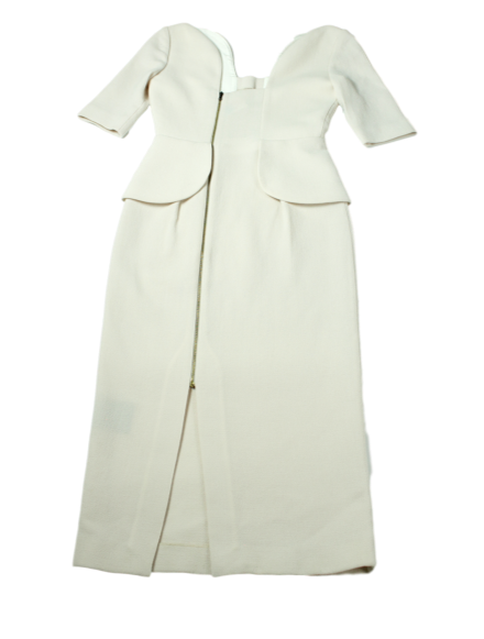 ROLAND MOURET Sculpted Knee-Length Dress w/ Tags - eKlozet Luxury Consignment