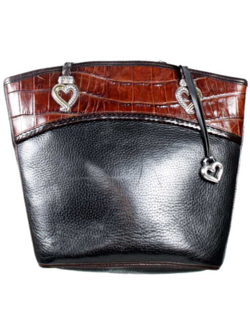 Brighton Vintage Leather Bucket Bag | eKlozet Designer Consignment Boutique