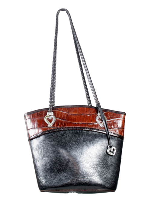 BRIGHTON Vintage Leather Bucket Bag