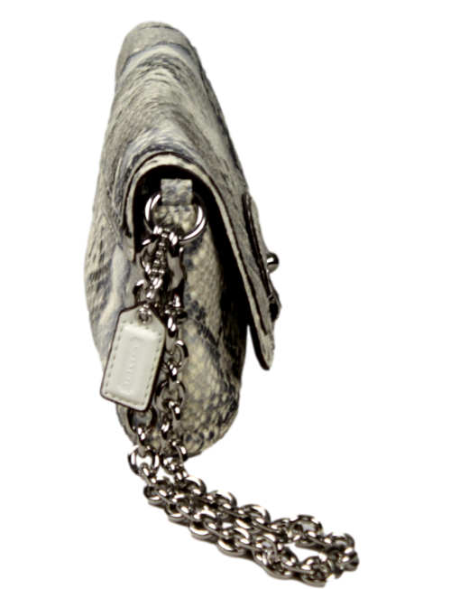 COACH Snake Print Clutch Side | eKlozet Designer Consignment