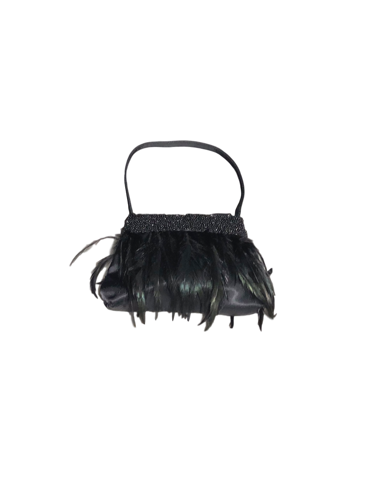 LA RAGALE FEATHER EVENING BAG - eKlozet Luxury Consignment