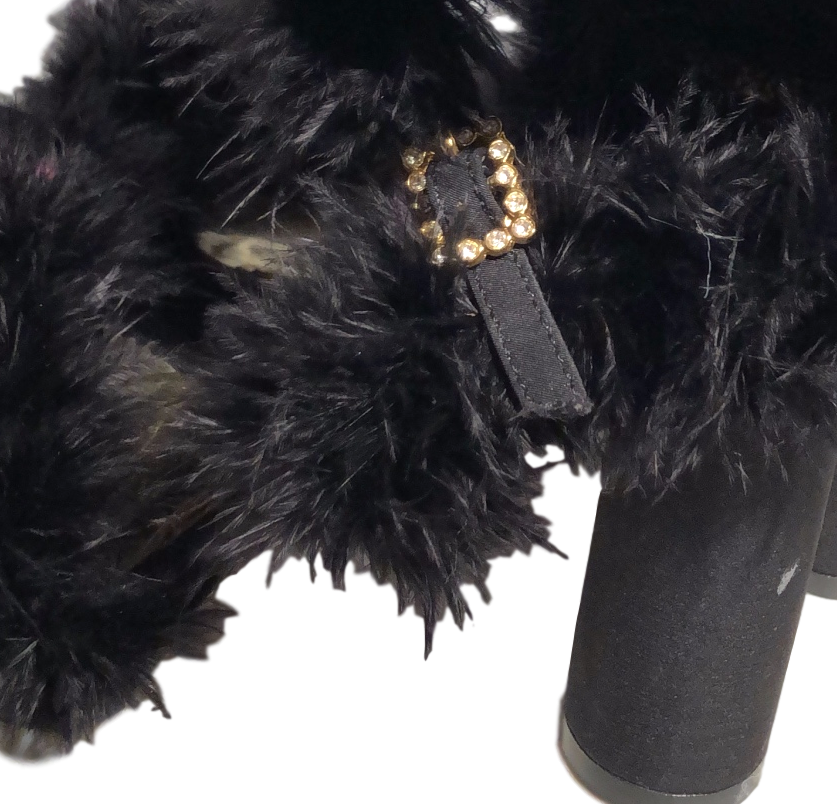 DREAMLINE FUR SANDALS - eKlozet Luxury Consignment