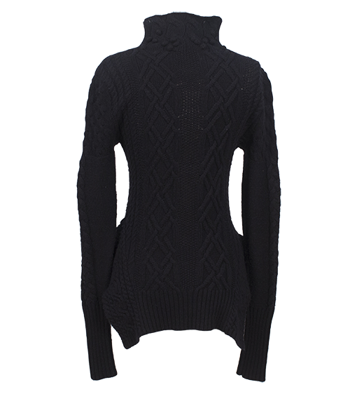 BCBGMAXAZRIA MAYLIN CABLE KNIT SWEATER - eKlozet Luxury Consignment