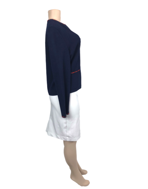 St. John Evening Embellished Collarless Jacket - eKlozet Luxury Consignment