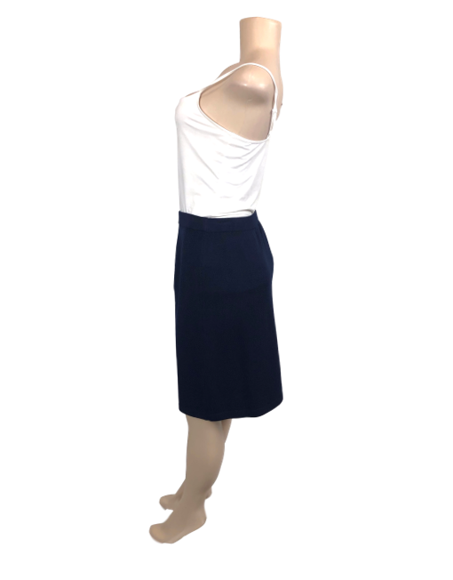 St. John Basics Wool Knee-Length Skirt w/ Tags - eKlozet Luxury Consignment