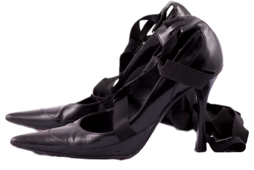 GUCCI LEATHER LACE-UP PUMPS - eKlozet Luxury Consignment