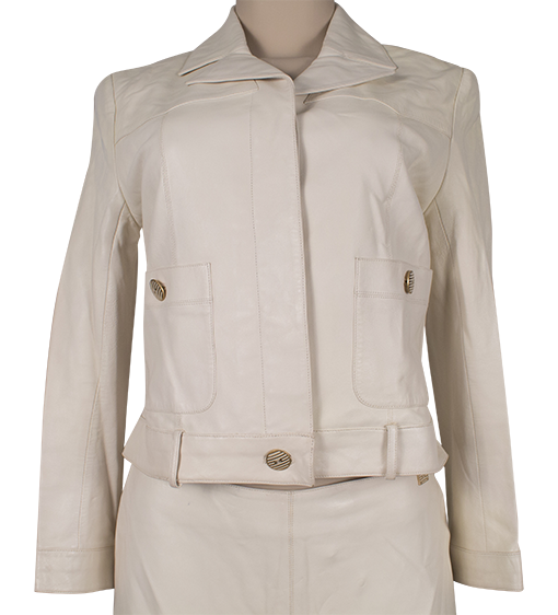 CHANEL LEATHER SKIRT SUIT - eKlozet Luxury Consignment