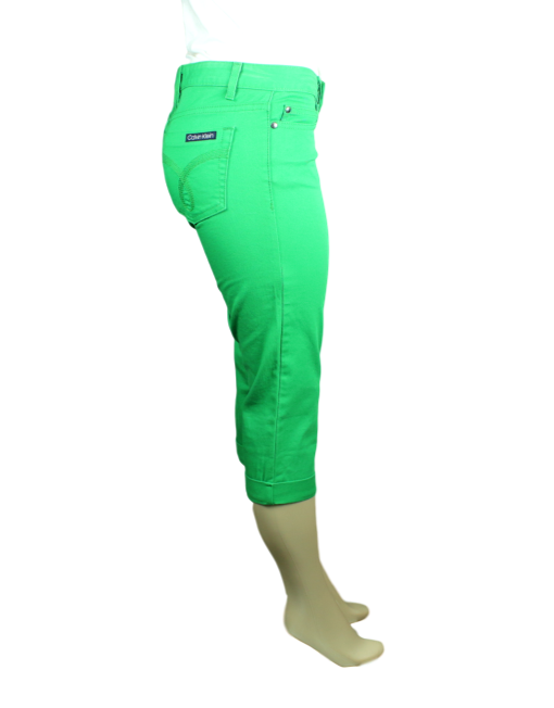 Calvin Klein Jeans Cuffed Crop Pants Side - eKlozet Luxury Consignment