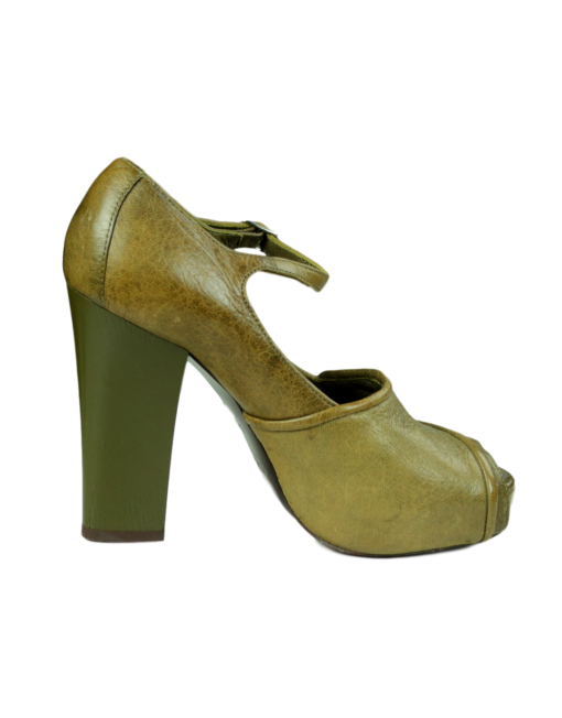 CHLOE Peep Toe Mary Jane Pumps Inside - eKlozet Luxury Consignment