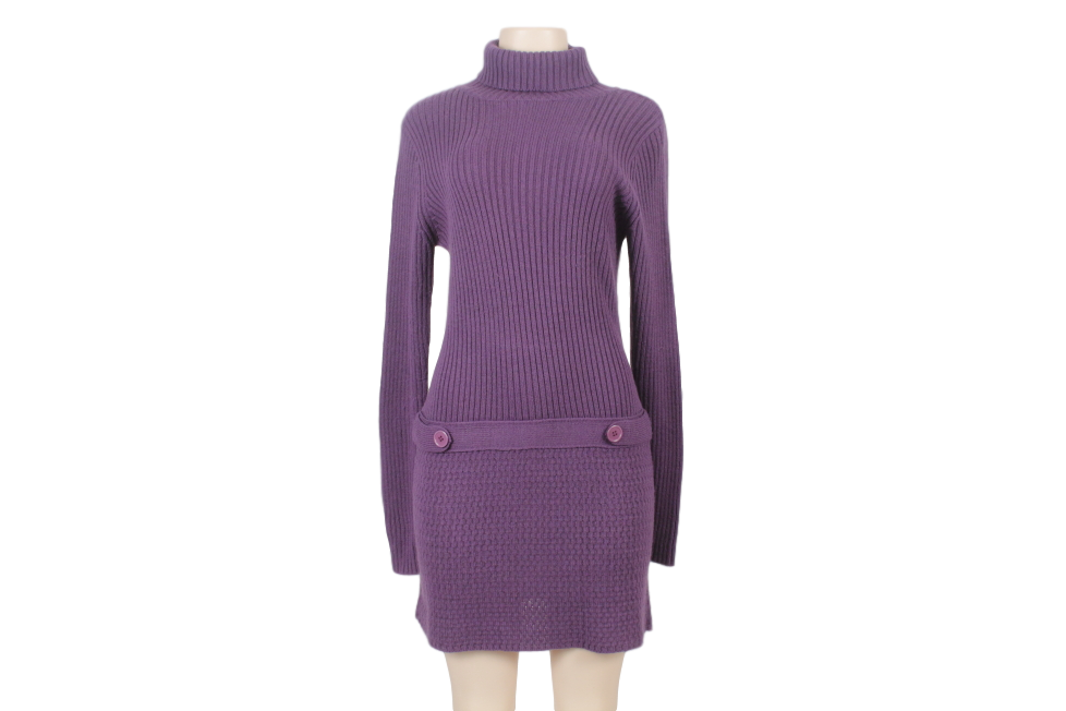 CALVIN KLEIN TURTLENECK MIDI SWEATER DRESS - eKlozet Luxury Consignment