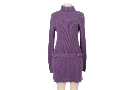 CALVIN KLEIN TURTLENECK MIDI SWEATER DRESS - eKlozet Luxury Consignment