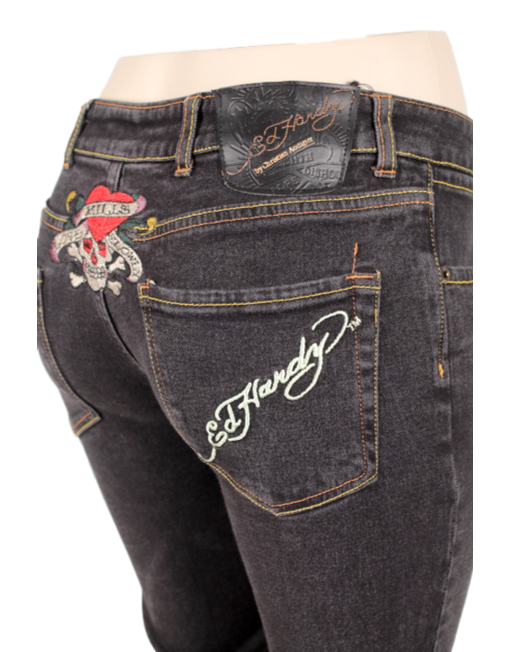 Ed Hardy Black Denim Back side