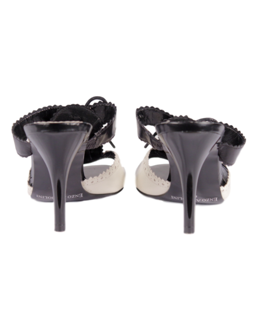 Enzo Angiolini Tuxedo Slip-On Sandals - eKlozet Luxury Consignment