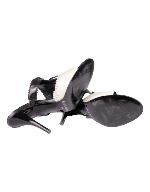 Enzo Angiolini Tuxedo Slip-On Sandals - eKlozet Luxury Consignment