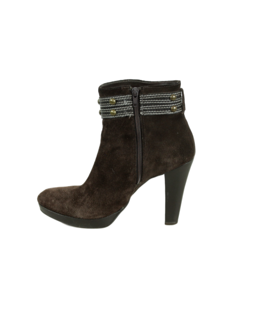 Nicole Miller Suede Ankle Boots - eKlozet Luxury Consignment