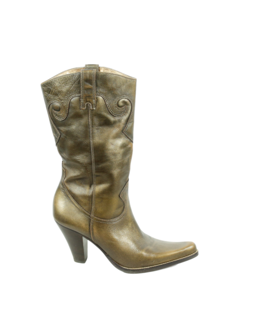 STEVE by STEVE MADDEN Leather Cowboy Boots  Side - eKlozet Luxury Consignment