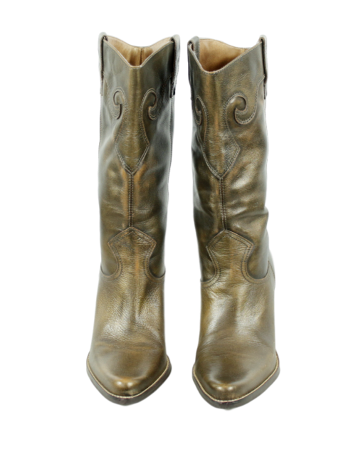 STEVE by STEVE MADDEN Leather Cowboy Boots  Front- eKlozet Luxury Consignment