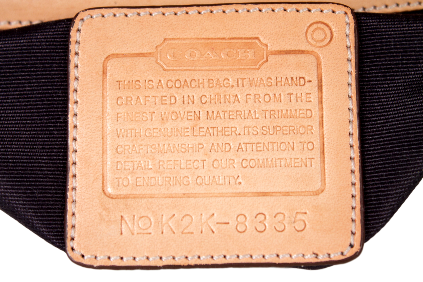 COACH DENIM & LEATHER WRISTLET - eKlozet Luxury Consignment