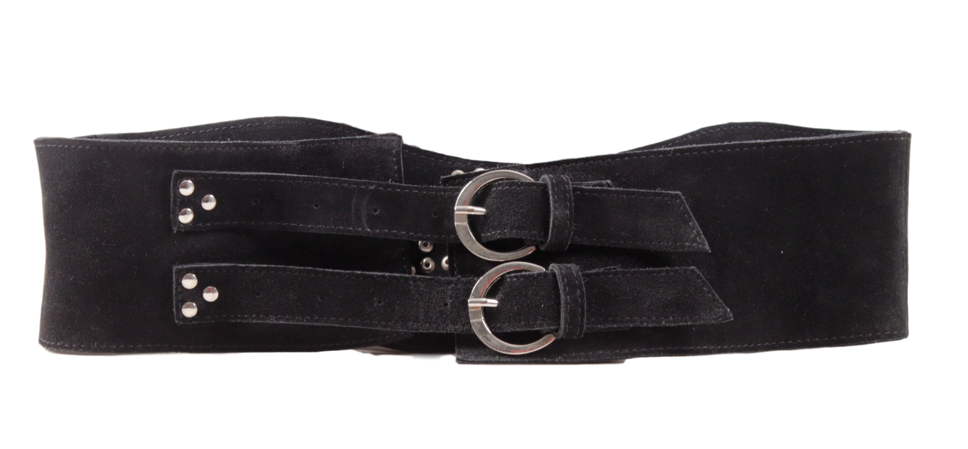 WIDE SUEDE GROMMET BELT - eKlozet Luxury Consignment