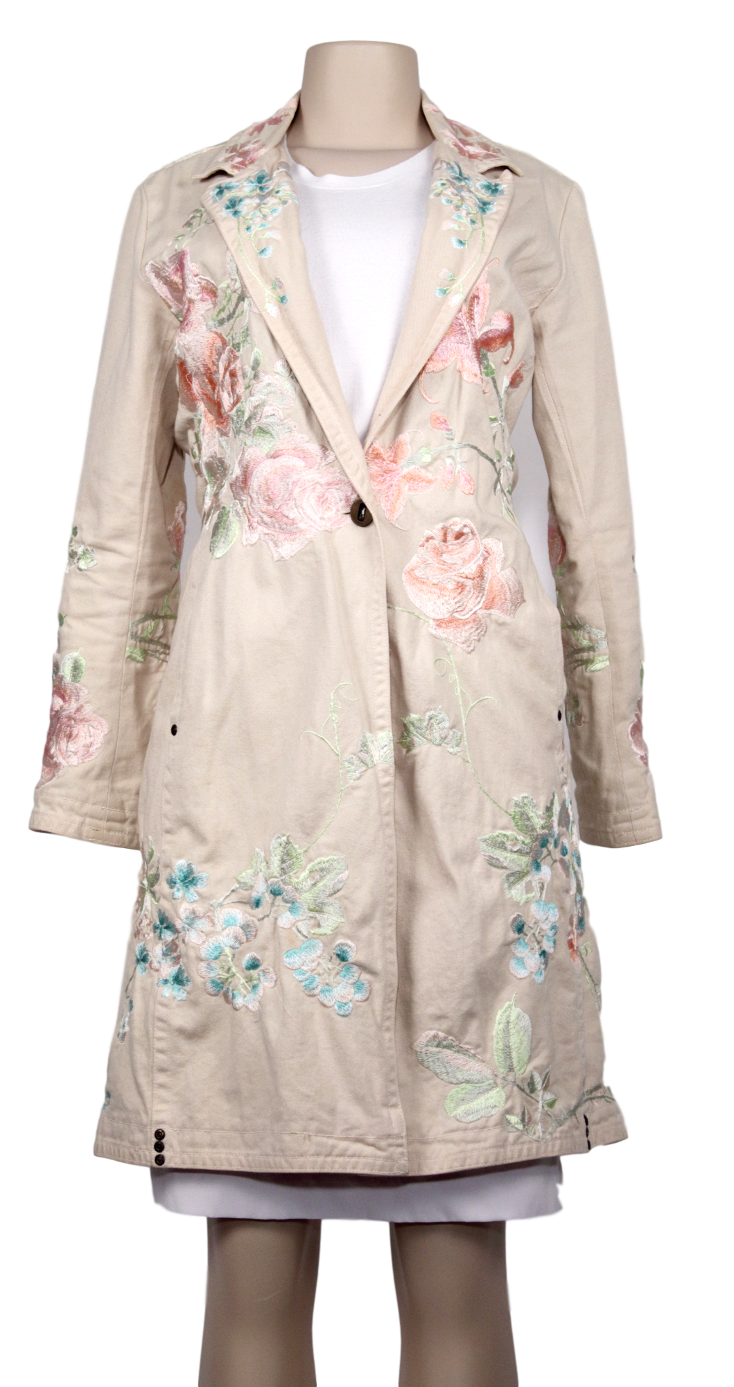 JOHNNY WAS BIYA EMBROIDERED COAT - eKlozet Luxury Consignment