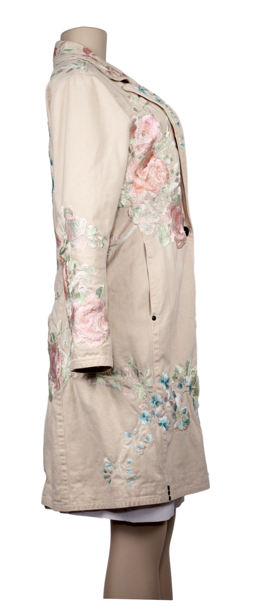 JOHNNY WAS BIYA EMBROIDERED COAT - eKlozet Luxury Consignment