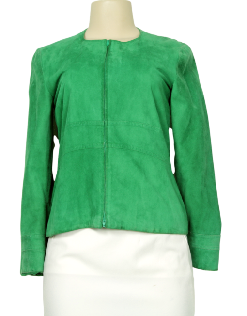 ALBERTA FERRETTI Suede Jacket Front