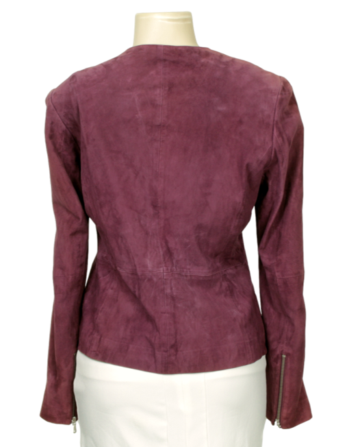 SAKS FIFTH AVENUE Goat Suede Jacket Back