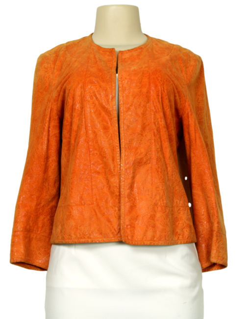 LAFAYETTE 148 Suede Evening Jacket Front