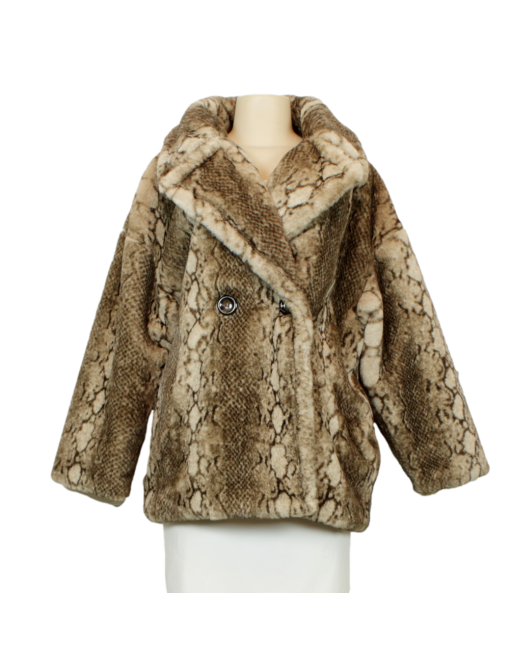 APPARIS Animal Print Faux Fur Coat w/ Tags