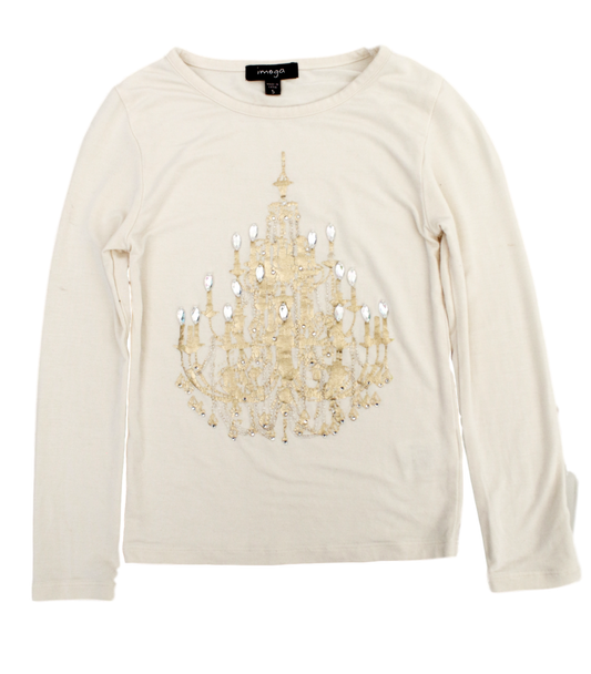 Imoga Girls' Ariana Long-Sleeve Chandelier Top - eKlozet Luxury Consignment