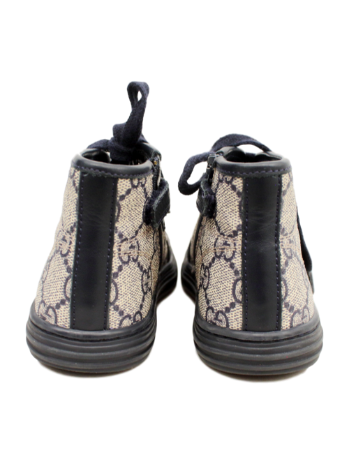 GUCCI GIRLS' GG LEATHER SNEAKERS - eKlozet Luxury Consignment