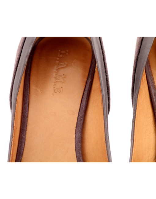 L.A.M.B. LEATHER AND SUEDE 'LEISURE' PUMP - eKlozet Luxury Consignment