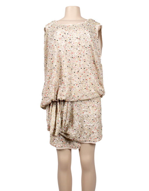 MANDALAY Cold Shoulder Confetti Sequin Dress - eKlozet Luxury Consignment