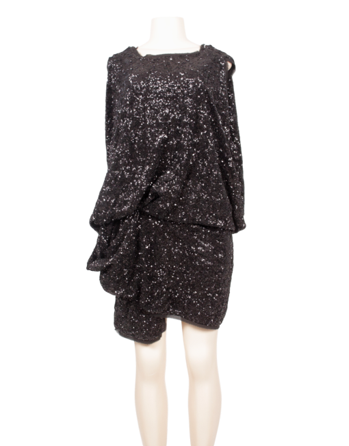 MANDALAY COLD SHOULDER SEQUIN DRESS - eKlozet Luxury Consignment