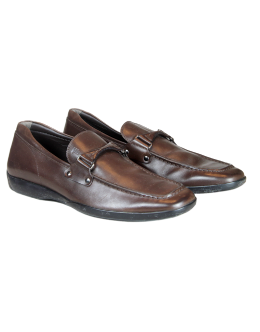 TOD'S Leather Dress Loafers Slant | eKlozet Designer Consignment