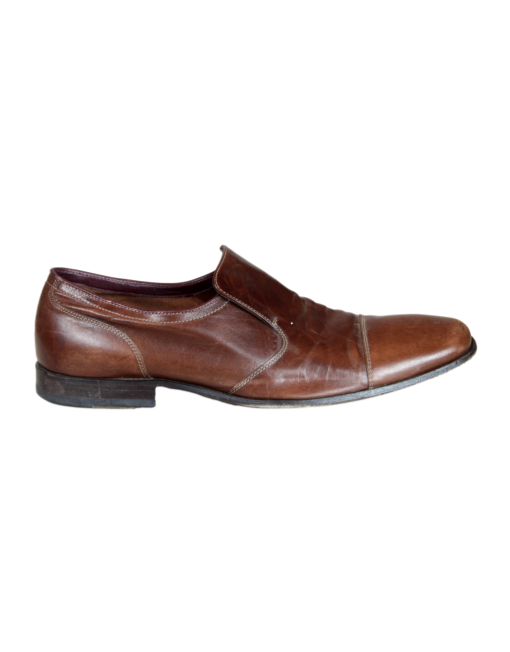 BOSS BY HUGO BOSS Leather Loafers Side | Eklozet Designer Consignment