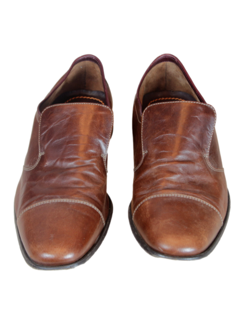 BOSS BY HUGO BOSS Leather Loafers Slant View | Eklozet Designer Consignment