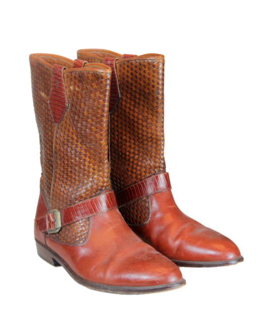 Cable & Co Western Boots Front and Side | eKlozet Designer Consignment