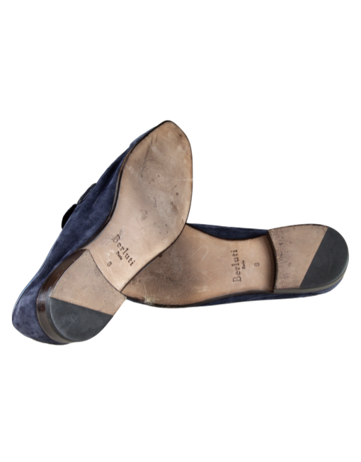 BERLUTI Suede Dress Loafers Soles | eKlozet Designer Consignment