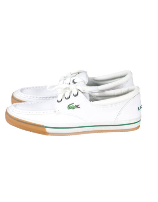 LACOSTE Shakespeare Leather Sneakers w/ Tags Side | eKlozet Designer Consignment