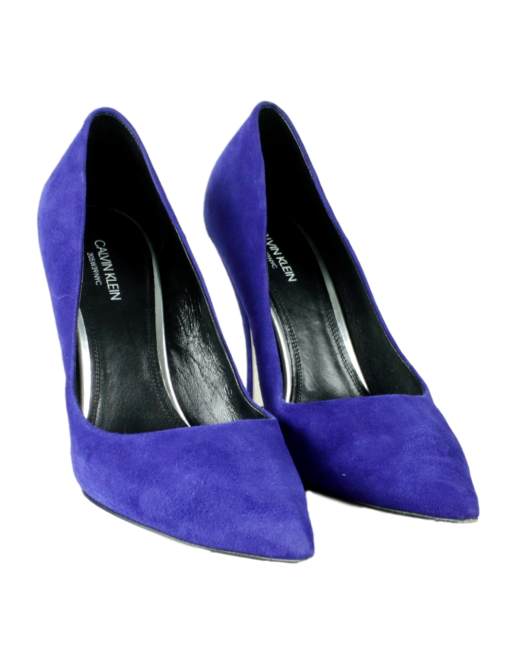 CALVIN KLEIN 205W39NYC Suede Pointed-Toe Pumps - eKlozet Luxury Consignment