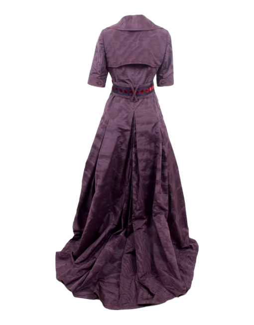 CAROLINA HERRERA SILK BELTED GOWN - eKlozet Luxury Consignment